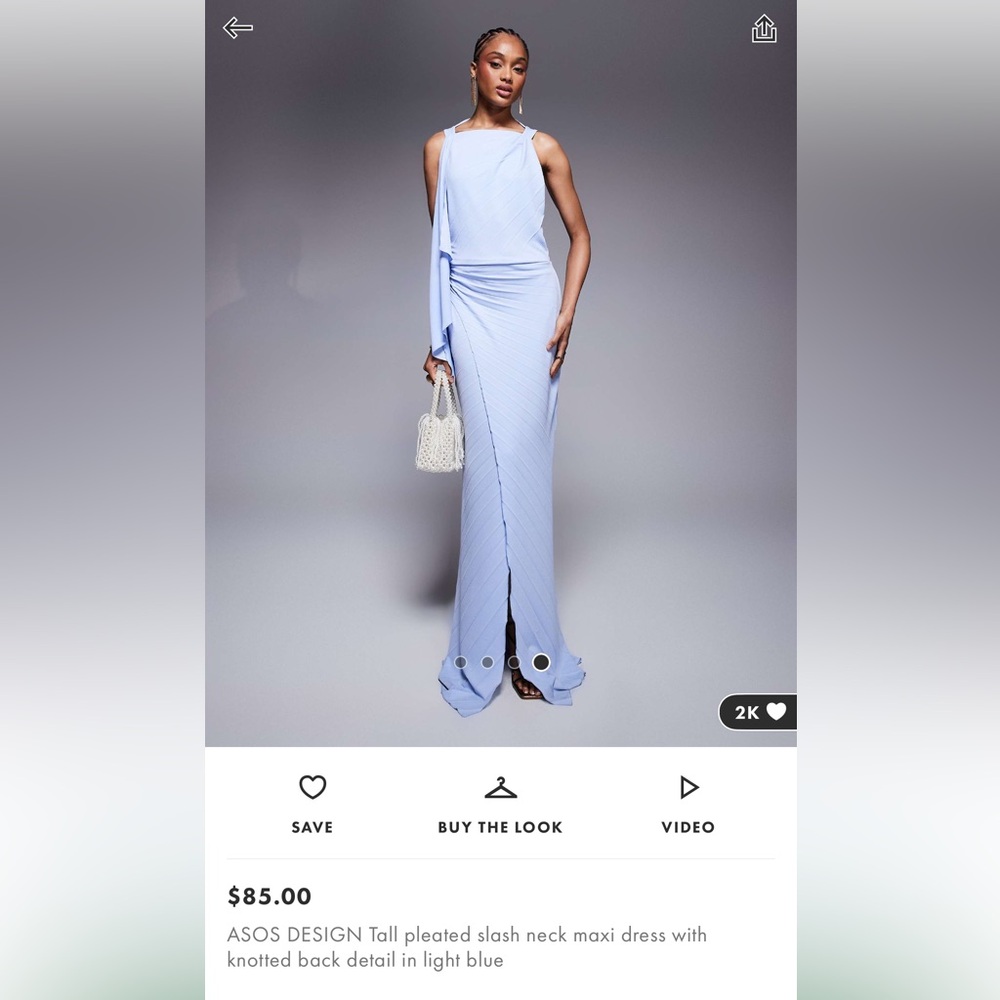 ASOS Blue Maxi Dress